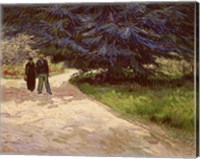 Framed Couple in the Park, Arles, 1888