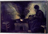 Framed Peasant Woman by the Hearth, c.1885