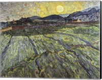 Framed Enclosed field with rising sun, 1889