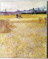 Framed Wheatfield with Sheaves, 1888