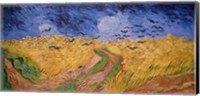 Framed Wheatfield with Crows, 1890