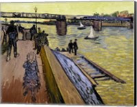 Framed Le Pont de Trinquetaille in Arles, 1888