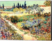 Framed Garden at Arles, 1888