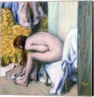 Framed After the Bath, Woman Drying her Left Foot, 1886