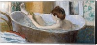 Framed Woman in her Bath, Sponging her Leg, c.1883