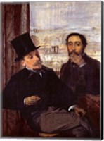 Framed Self Portrait with Evariste de Valernes
