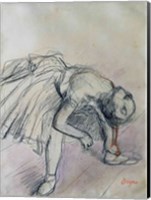 Framed Dancer Fixing her Slipper, c.1865