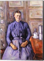 Framed Woman with a Coffee Pot