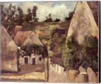 Framed Crossroads at the Rue Remy, Auvers, c.1872