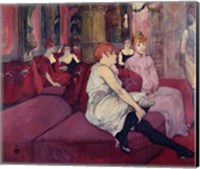 Framed In the Salon at the Rue des Moulins, 1894