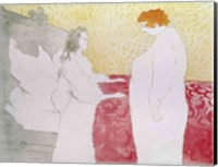 Framed Woman in Bed, Profile - Waking Up, 1896