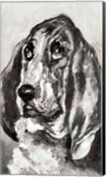 Framed Head of a Dog Running, 1880