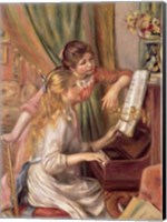 Framed Young Girls at the Piano, 1892