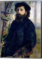 Framed Portrait of Claude Monet