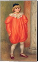 Framed Claude Renoir in a clown costume, 1909