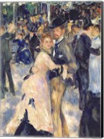 Framed Ball at the Moulin de la Galette, 1876 - close up