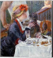Framed Luncheon of the Boating Party, 1881 - close up