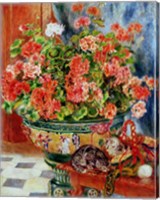 Framed Geraniums and Cats, 1881