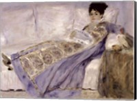 Framed Madame Monet on a Sofa, c.1874
