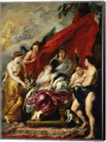 Framed Birth of Louis XIII