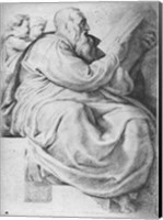 Framed Prophet Zacharias, after Michangelo Buonarroti