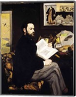 Framed Portrait of Emile Zola