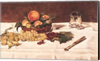 Framed Still Life: Fruit on a Table, 1864