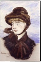 Framed Young Girl in a Brown Hat, 1882