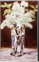 Framed White Lilac in a Crystal Vase, 1882