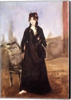 Framed Portrait of Berthe Morisot