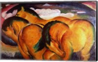 Framed Little Yellow Horses, 1912