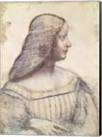 Framed Portrait of Isabella d'Este