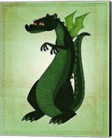 Framed Green Dragon