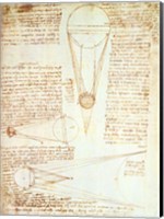 Framed Studies of the Illumination of the Moon 1r from Codex Leicester