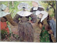 Framed Four Breton Women, 1886