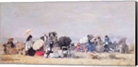 Framed Beach Scene, Trouville, 1873