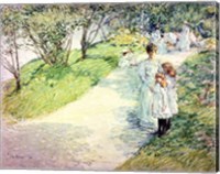 Framed Promenaders in the garden, 1898