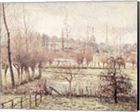 Framed Snow Effect at Eragny, 1894