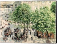 Framed Place du Theatre-Francais, Spring, 1898