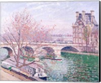 Framed Pont-Royal and the Pavillon de Flore, 1903