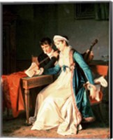 Framed Music Lesson, 1790