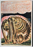 Framed Book of Urizen; the creation of Urizen in material form by Los, 1794