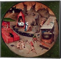 Framed Tabletop of the Seven Deadly Sins and the Four Last Things, detail of Hell, c.1480