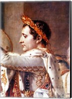 Framed Consecration of the Emperor Napoleon and the Coronation of the Empress Josephine, detail of Napoleon