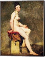 Framed Seated Nude, Mademoiselle Rose