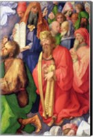 Framed Landauer Altarpiece: King David, 1511, Detail