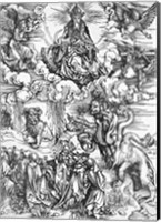 Framed Scene from the Apocalypse, The seven-headed and ten-horned dragon