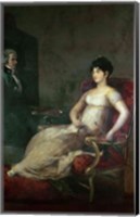 Framed Marquesa de Villafranca Painting her Husband, 1804
