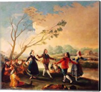 Framed Dance on the Banks of the River Manzanares, 1777