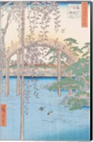 Framed Bridge with Wisteria or Kameido Tenjin Keidai
